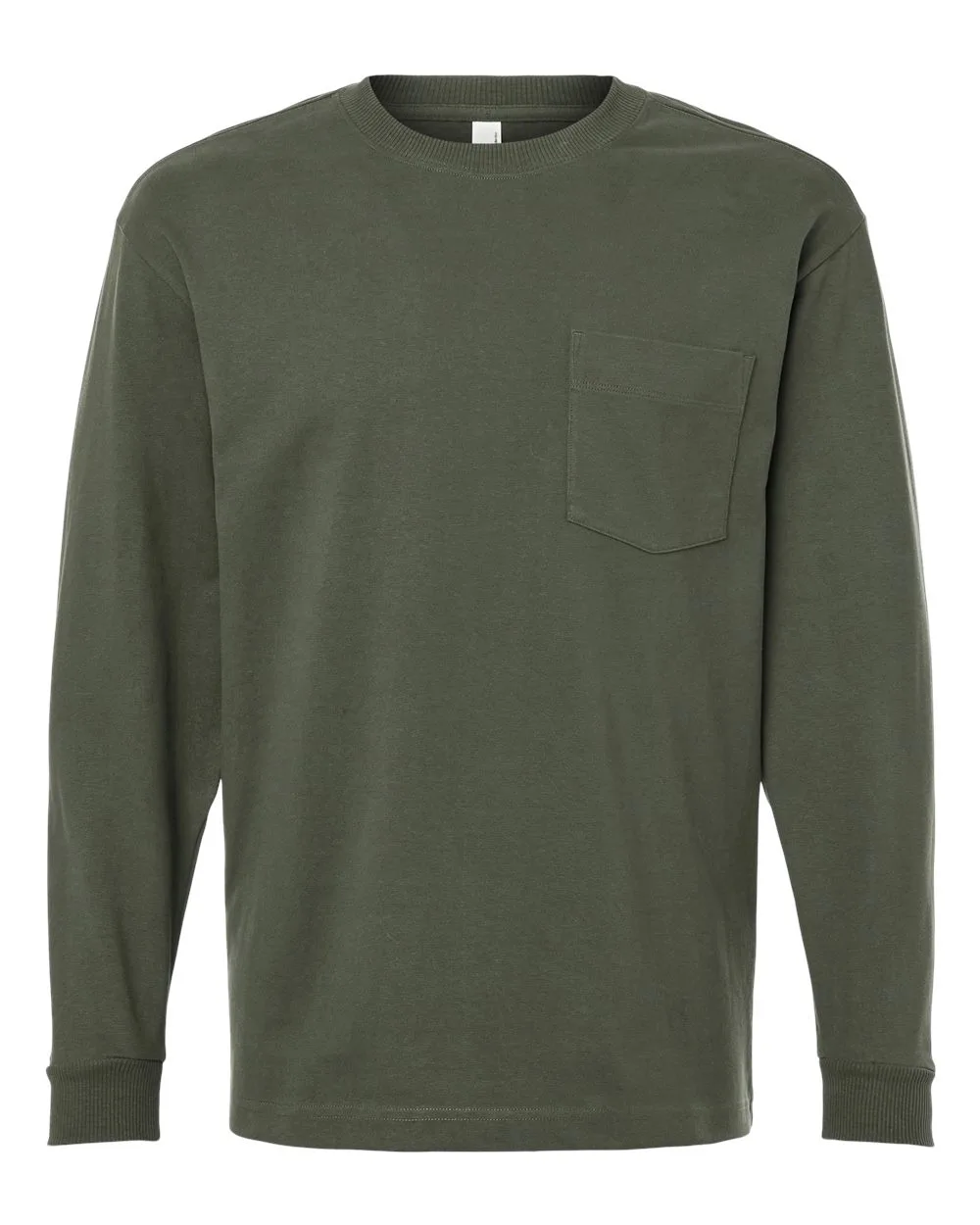 American Apparel® Super Heavyweight Long Sleeve Pocket Tee Shirt view 4