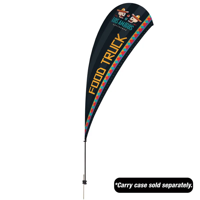 13' Value Teardrop Sail Sign Flag - 1-Sided with Spike