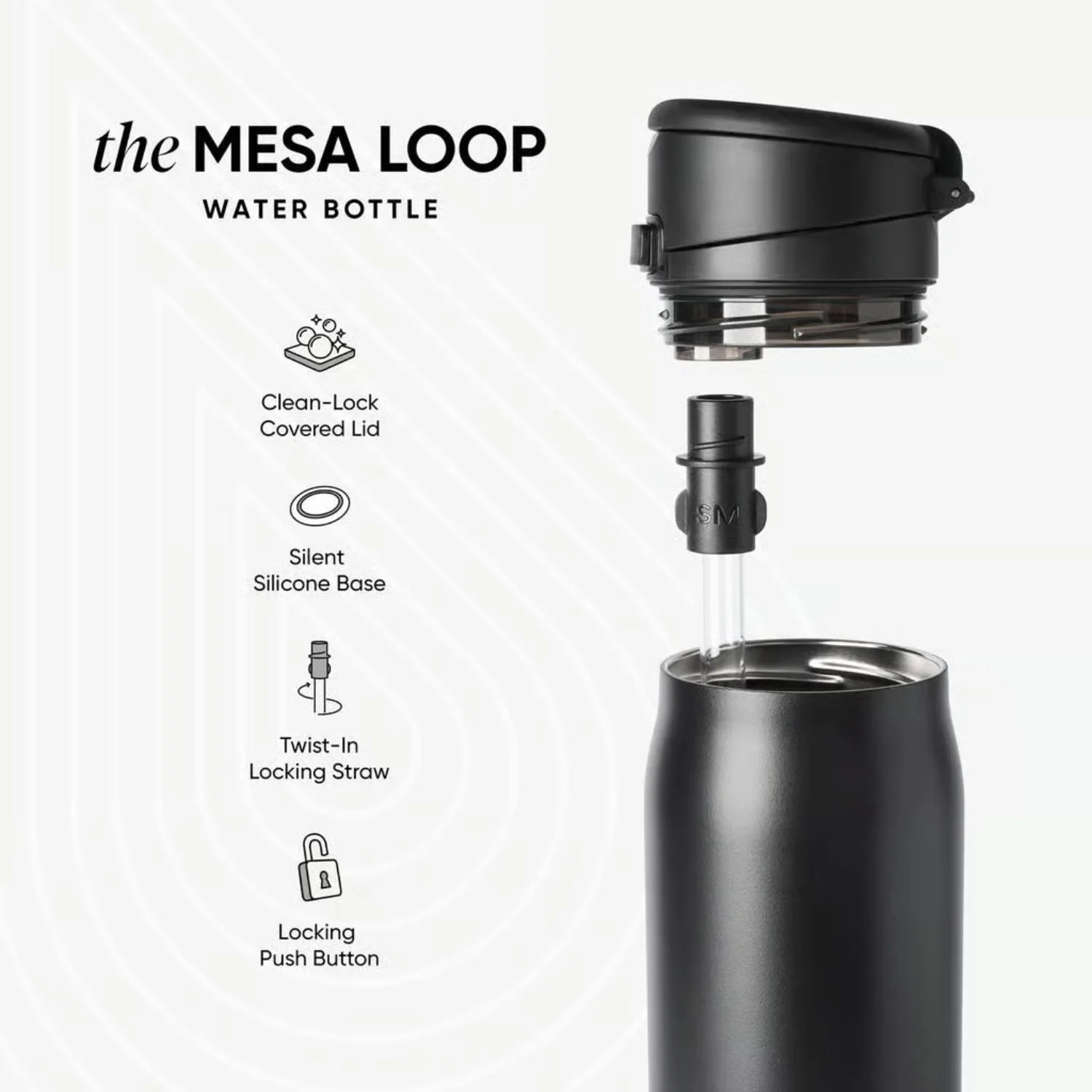 24 oz Simple Modern® Mesa Loop with Covered Spout Water Bottle view 4
