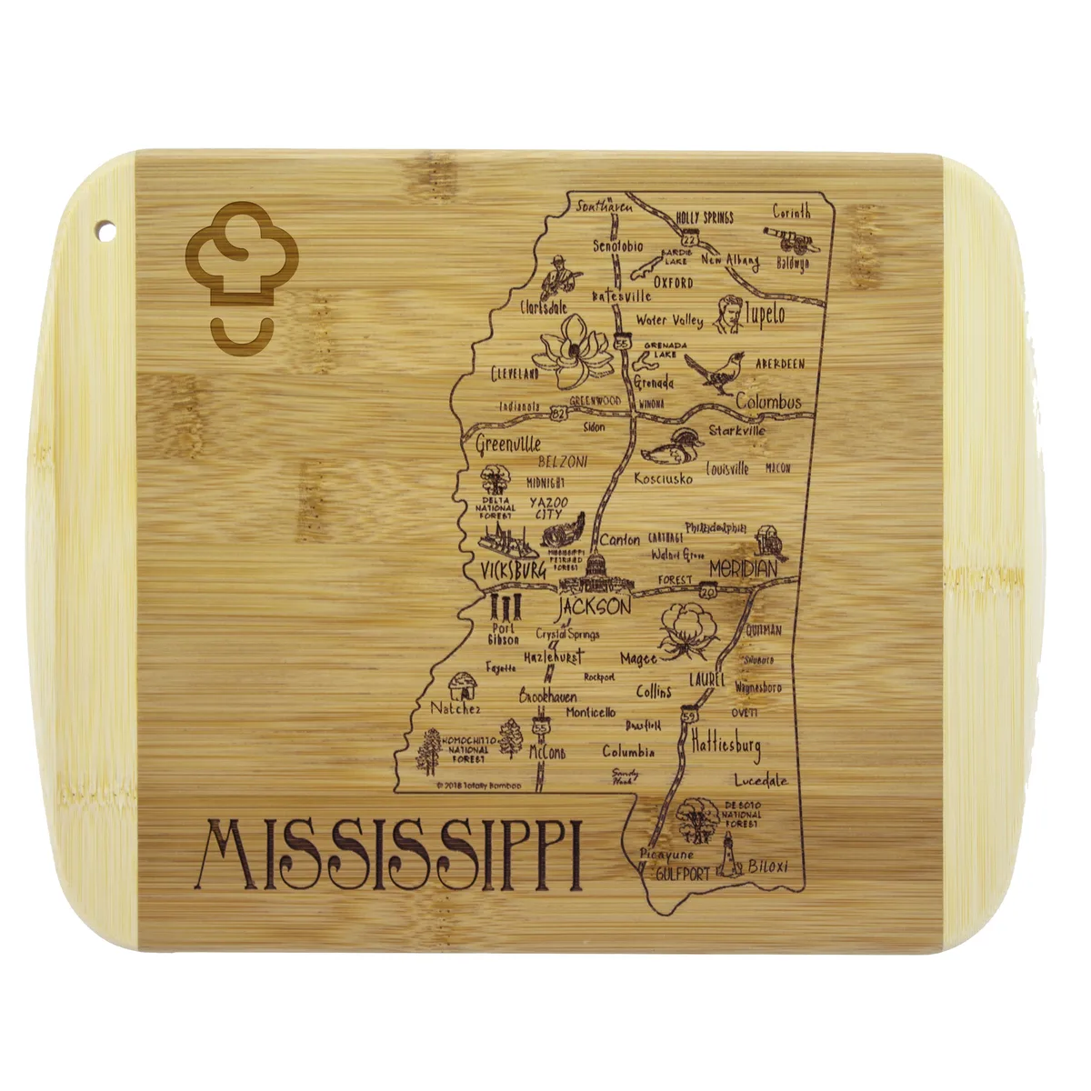 A Slice of Life Mississippi Serving & Cutting Board