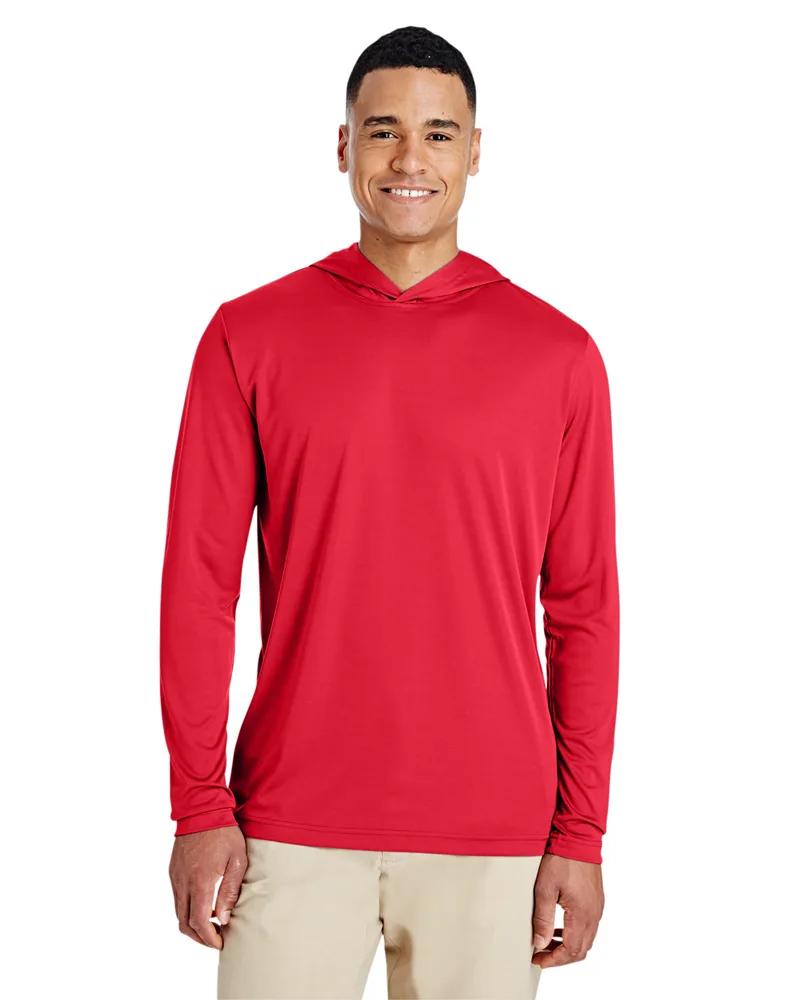 Team 365 Men's Zone Performance Long Sleeve Hooded T-Shirt view 7