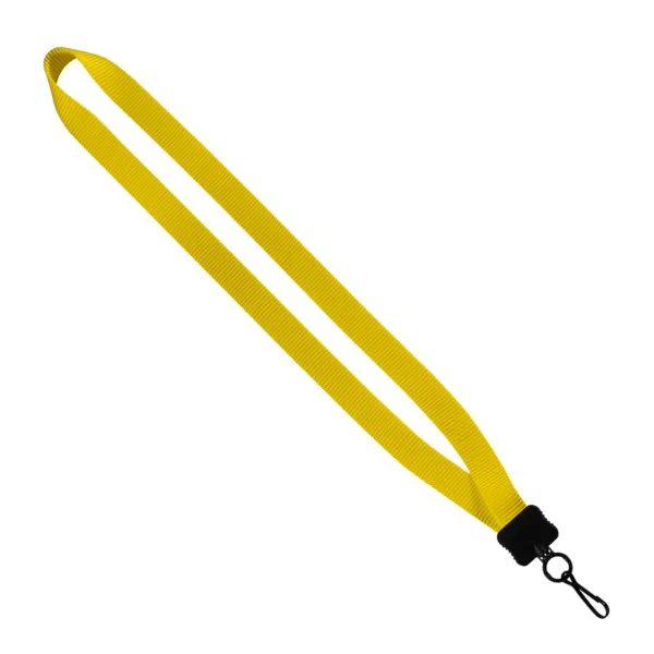 3/4" Smooth Nylon Lanyard with Plastic Clamshell, O-Ring & Metal Swivel Sna view 3