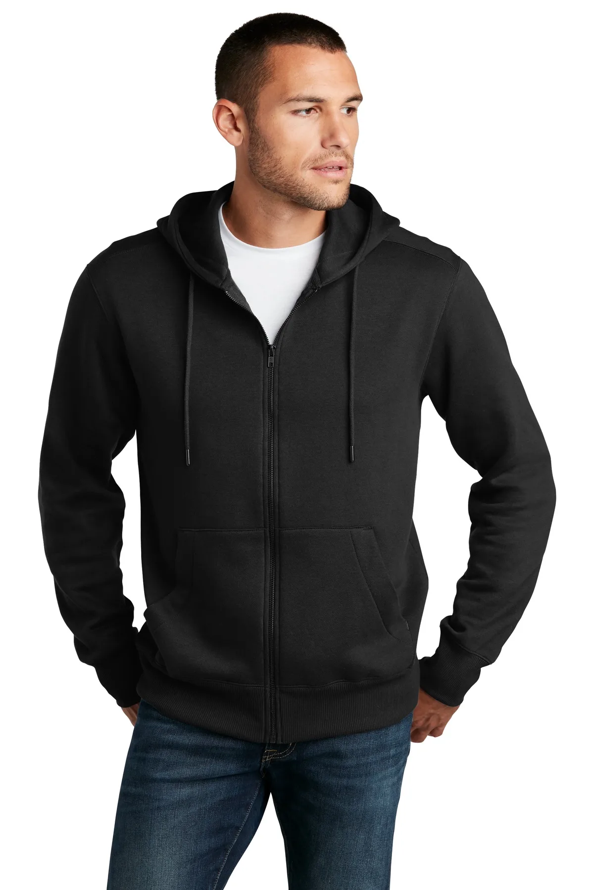 District ® Perfect Weight ® Fleece Full-Zip Hoodie view 3