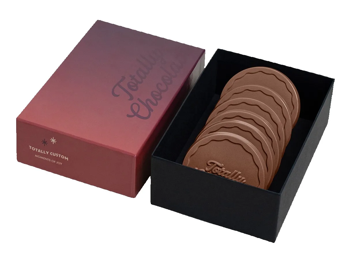 Decadent 6-Piece Chocolate Shortbread Cookie Gift Set with Luxury Custom Packaging
