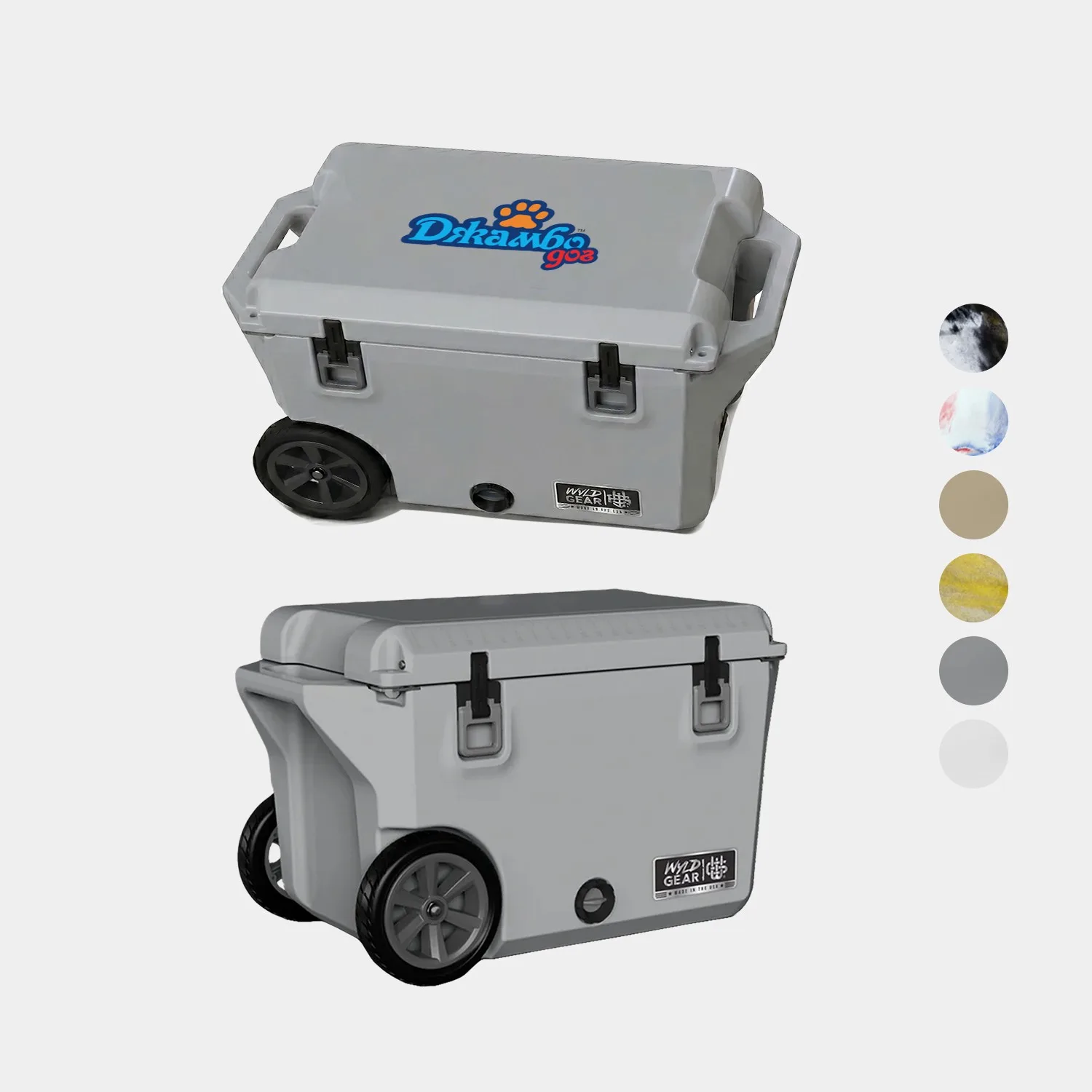 50 QT Wyld Gear® Wheeled Hard Cooler Ice Chest (19" x 31")