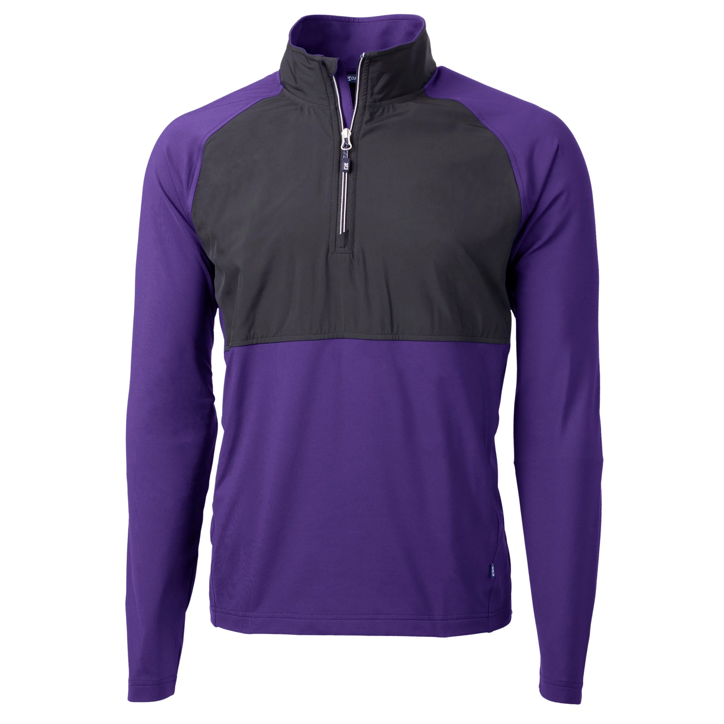 Cutter & Buck Adapt Eco Knit Hybrid Recycled Mens Quarter Zip view 4
