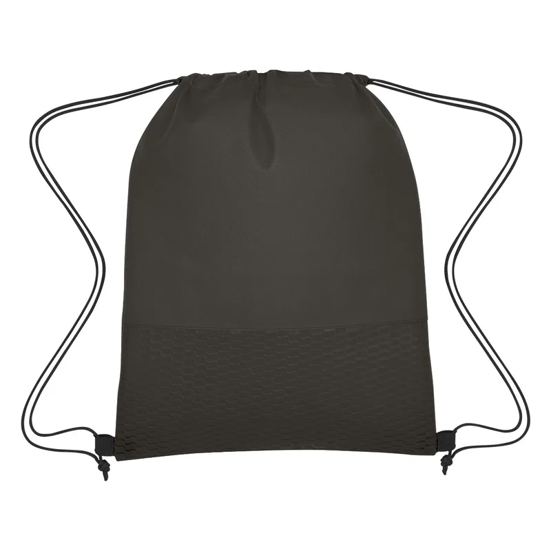 Wave Design Non-woven Drawstring Bag view 2