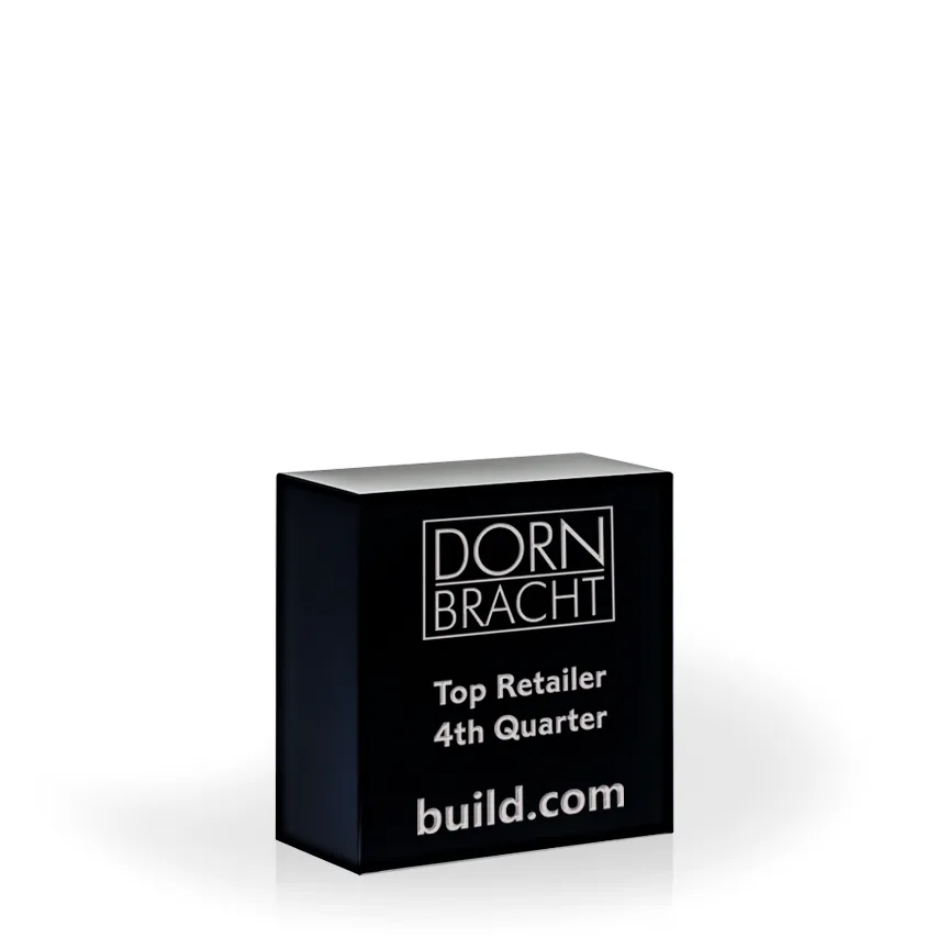 Hudson Black Crystal Paperweight