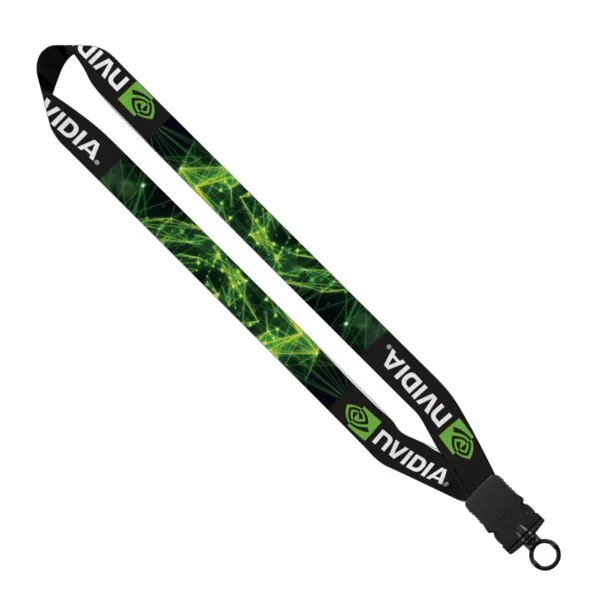 1" Dye-Sublimated Waffle Weave Lanyard