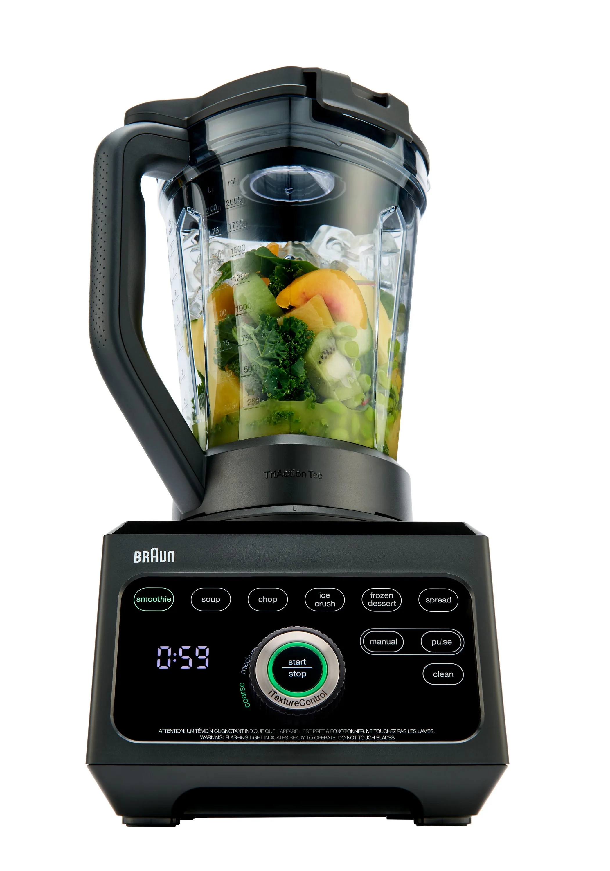 Braun Power Blender With Thermal Resistant Glass Jug - Black