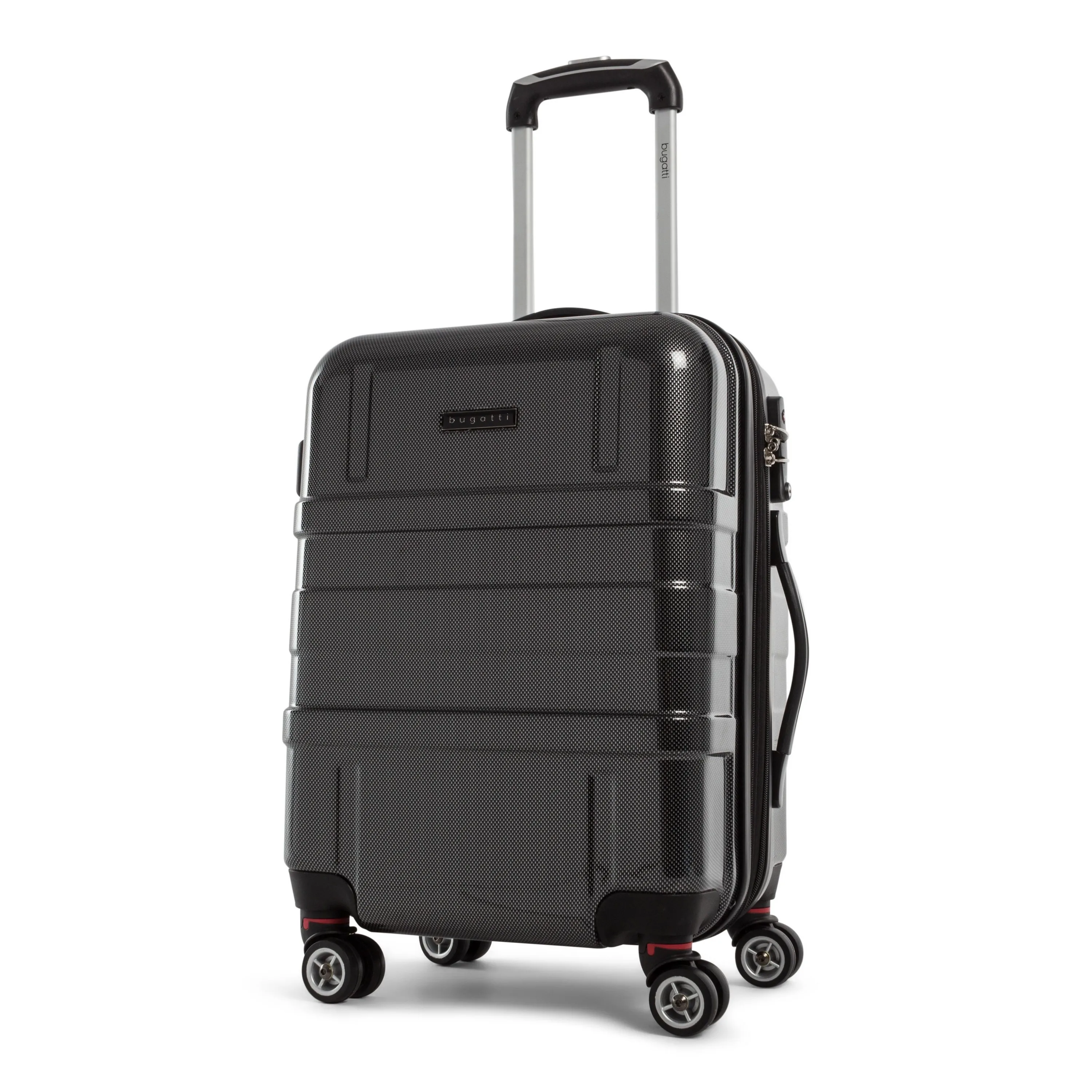 Bugatti Budapest- Hard Case Carry On Luggage - Black