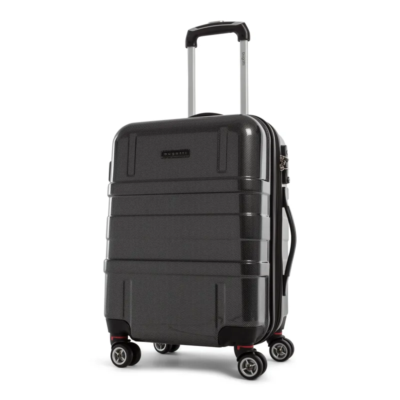 Bugatti Budapest- Hard Case Carry On Luggage - Black