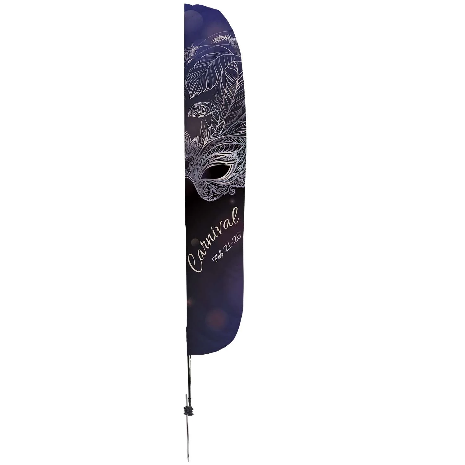18' Stadium Flutter Flag Kit Single-Sided