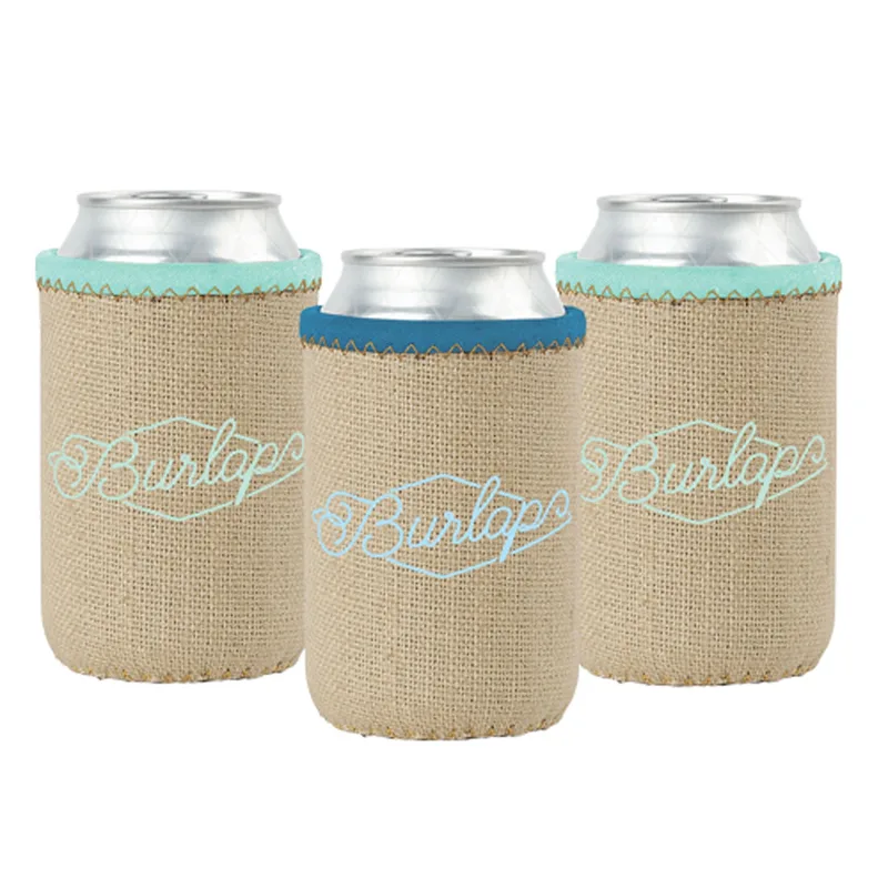 Liam Burlap Neoprene Can Insulator