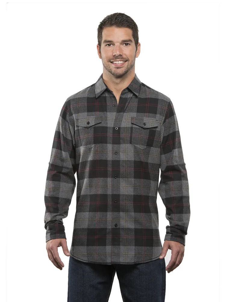Burnside Men's Plaid Flannel Shirt view 3