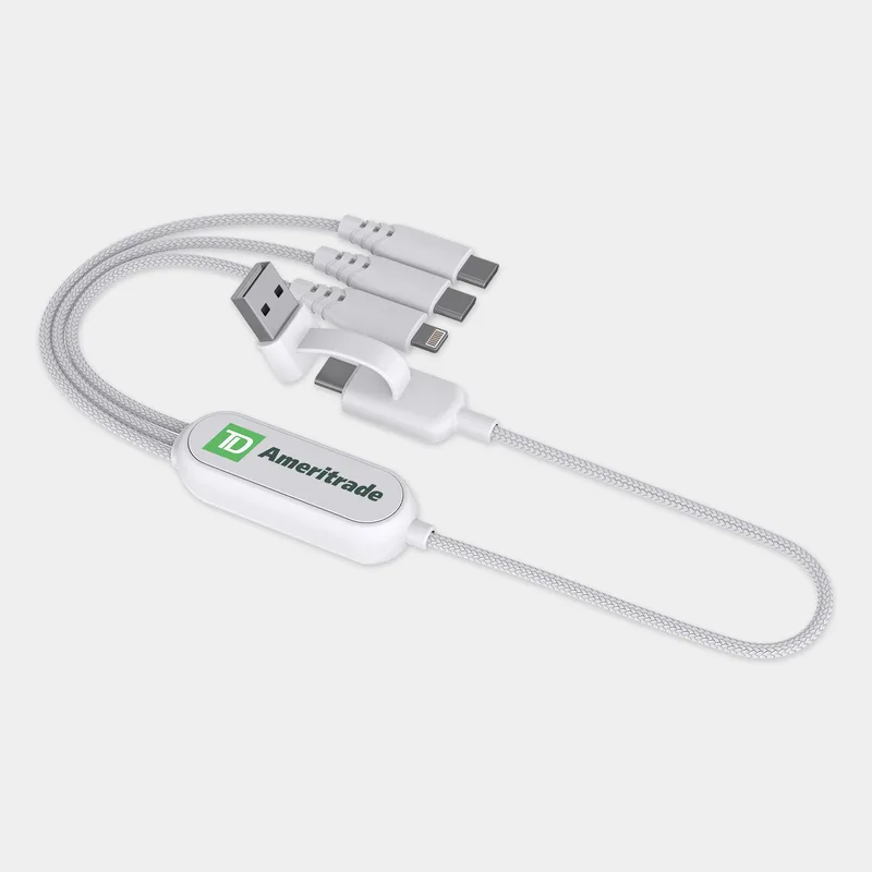 Leo - 100W Multi-Cable with USB-C and Lightning Adapters