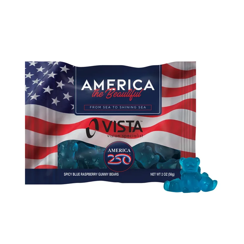 America 250- 2oz. Digibag™- Spicy Blue Raspberry Gummy Bears