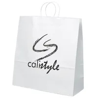 Duke - White Shopper - Flexo Ink Print (18" x 7" x 18 3/4") — 1 Location