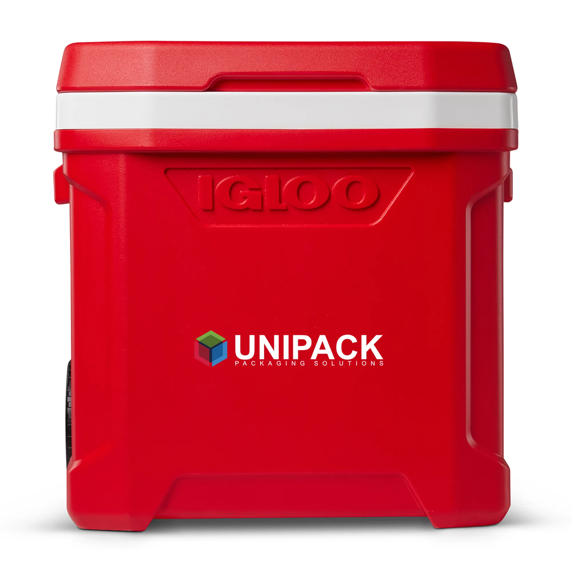 Igloo® Profile II 60 Qt Roller Cooler - White-Red Star