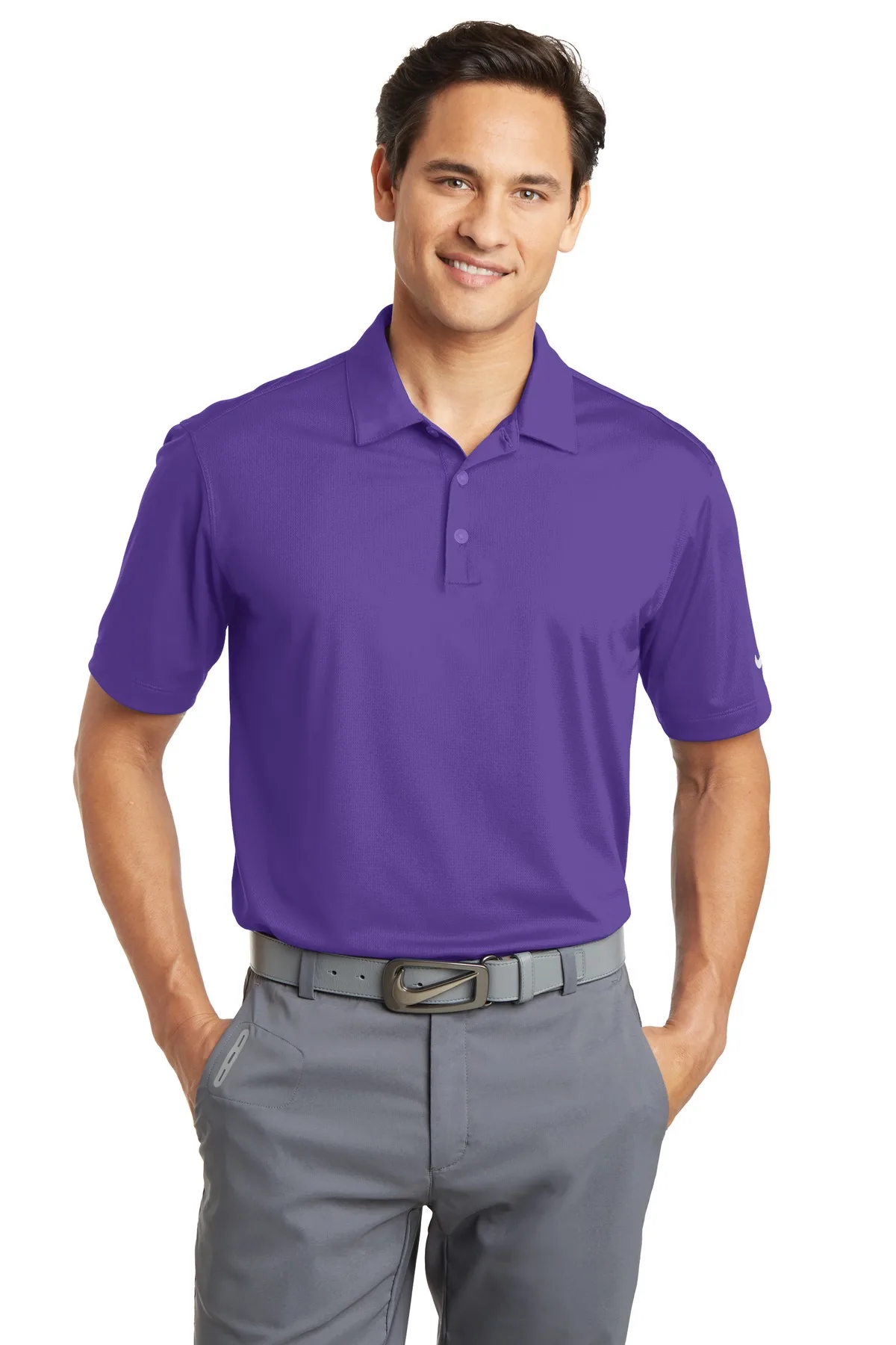 Nike Dri-FIT Vertical Mesh Polo. view 6