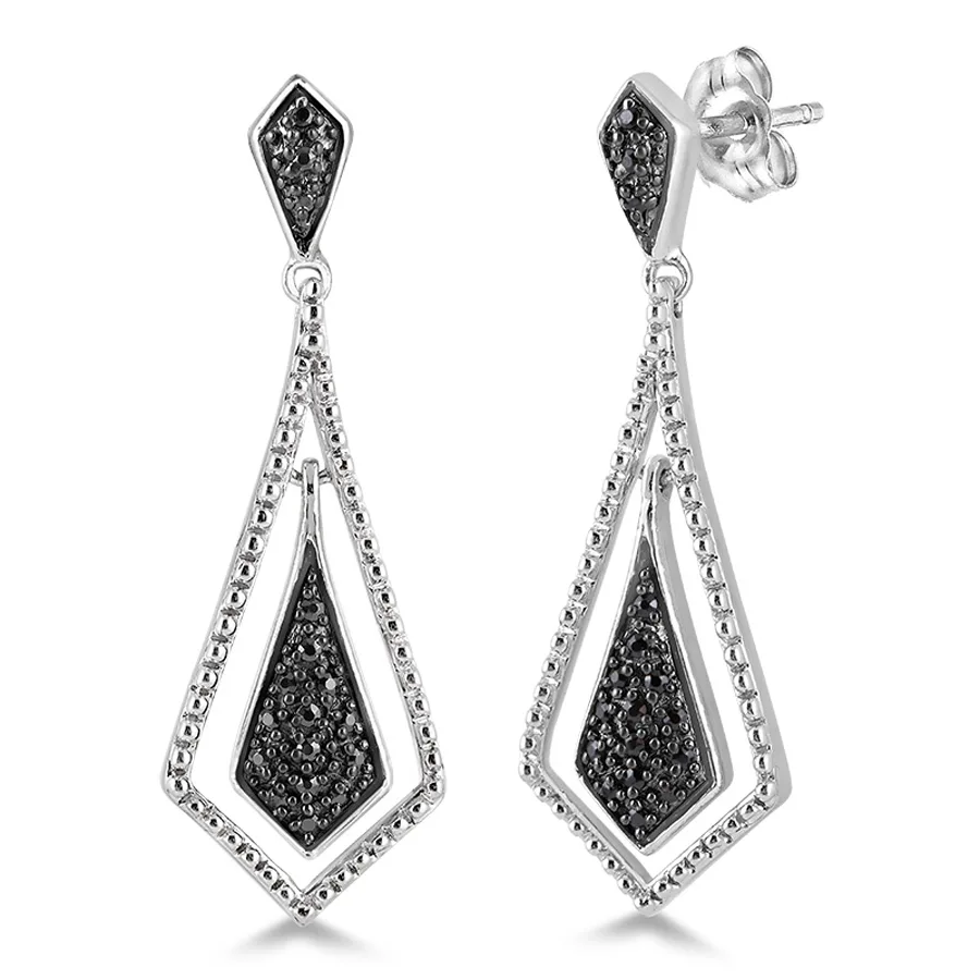 Jilco Inc Black Diamond Earrings