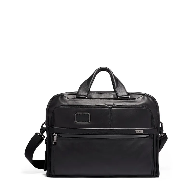 TUMI™ Alpha 3 Organizer Portfolio Leather Briefcase