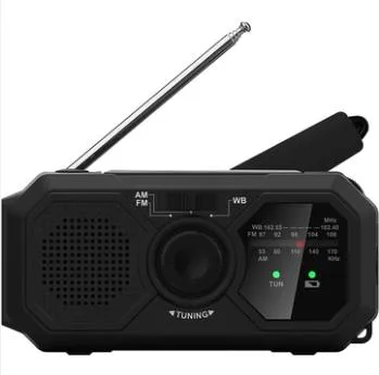 Kaito Emergency Radios & Wireless Mics Yoyager V5 Am/Fm/Noaa Crank+Solar Emergency Radio - Black