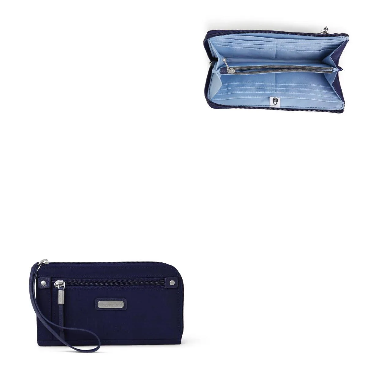 Baggallini® Zip Around Wallet - Navy Blue