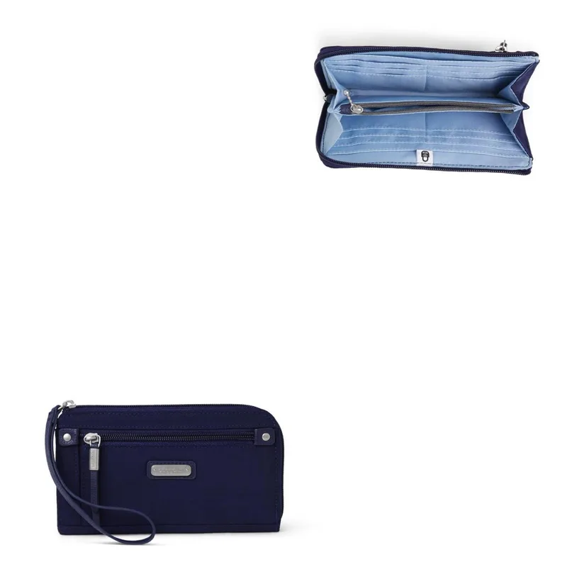 Baggallini® Zip Around Wallet - Navy Blue