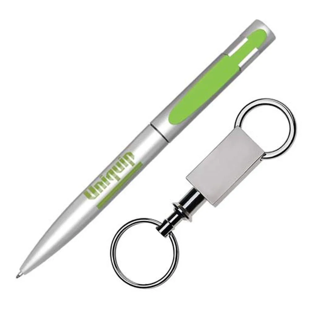 Silver/ Lime Green