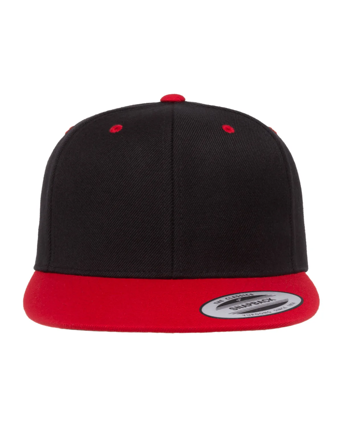 Yupoong Adult Flat Visor Classic Snapback Cap view 6