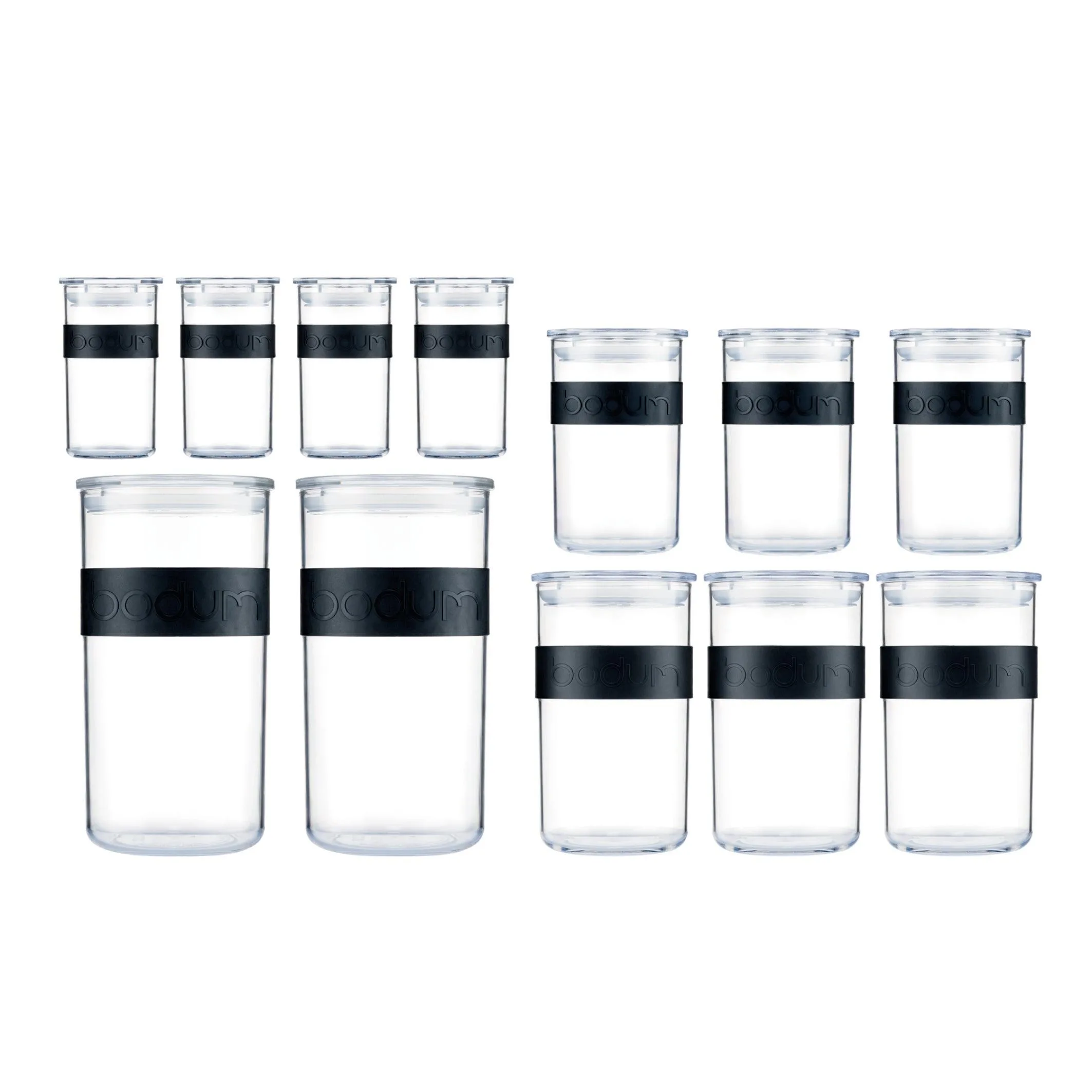 Bodum Presso 12Pc Shatterproof Food Storage Jars