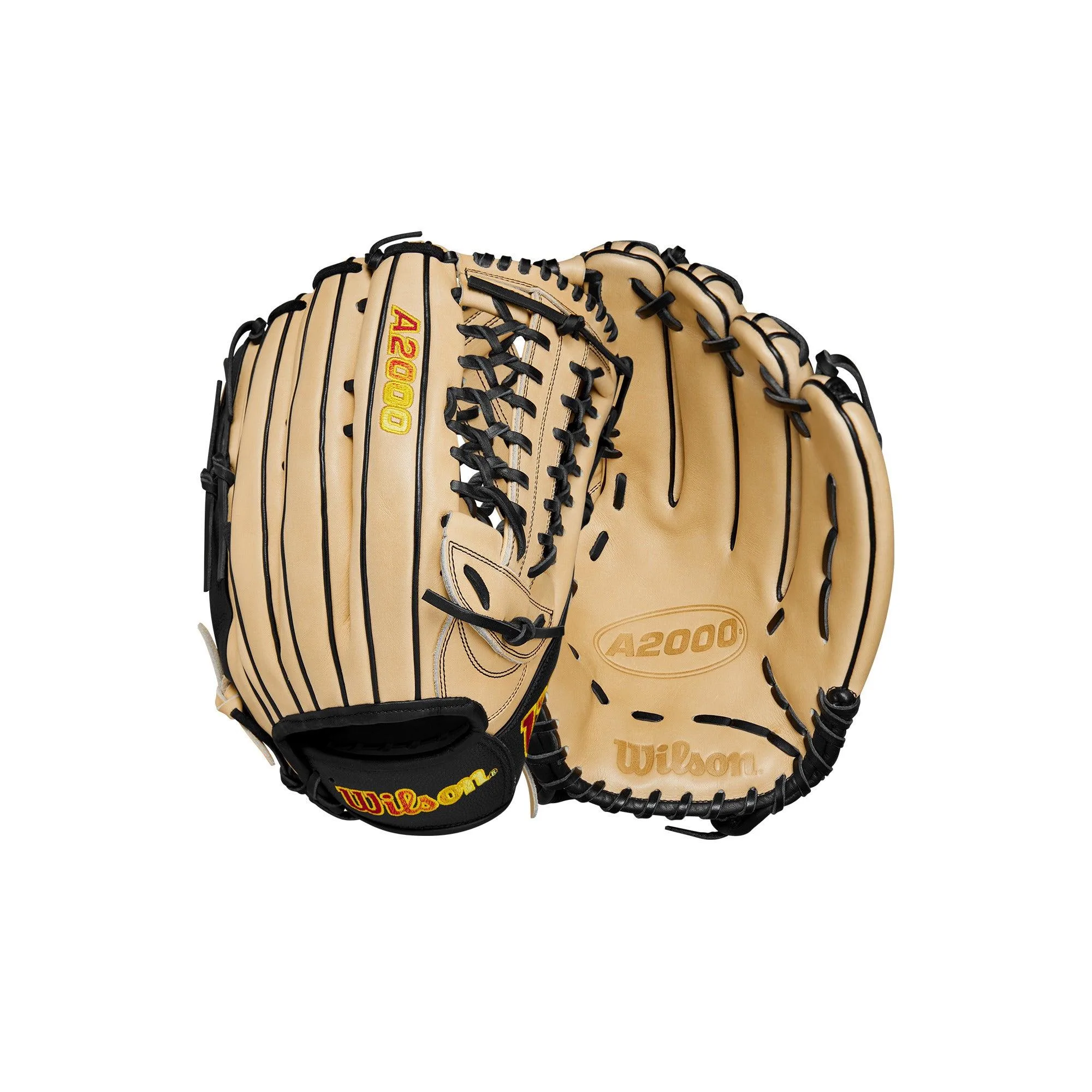 Wilson A2000 135 13.5" Slowpitch Softball Glove - Right Handed Thrower Blonde/Black