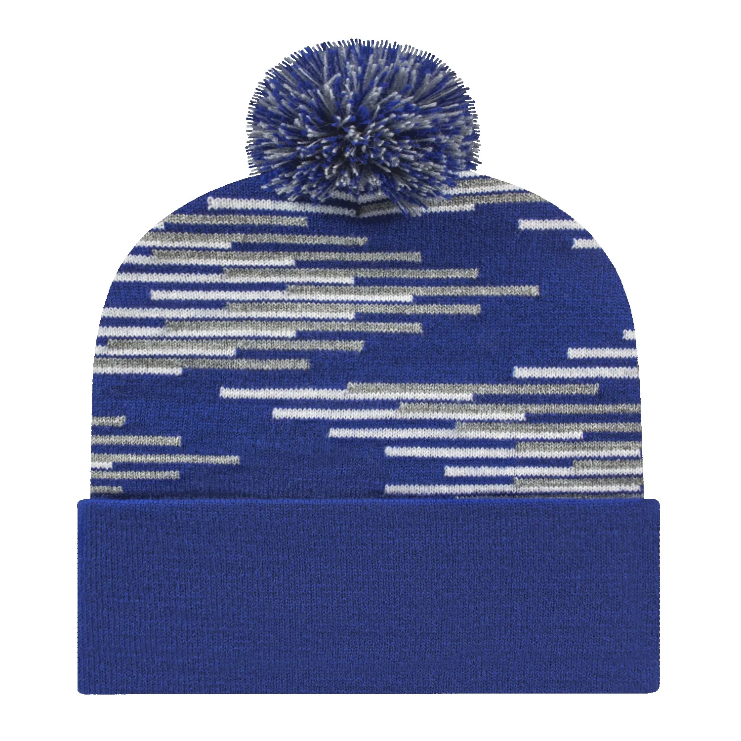 Bar Knit Cap with Cuff view 3