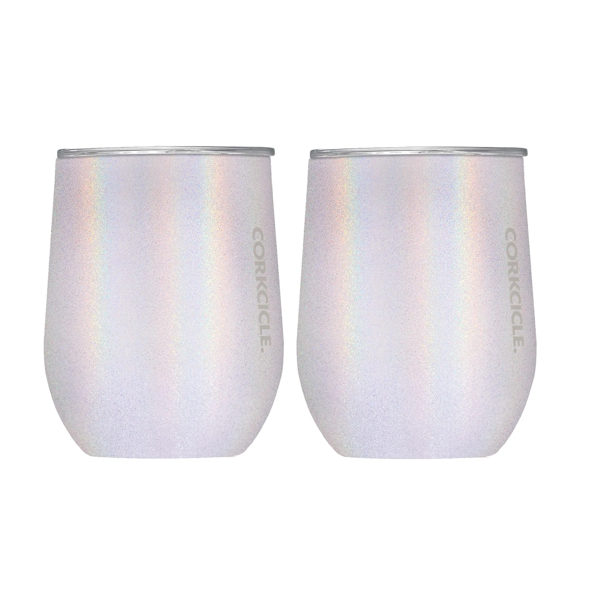 Corkcicle 12 Oz. Stemless Wine Cup - Sparkle Unicorn Magic, 2 Pack