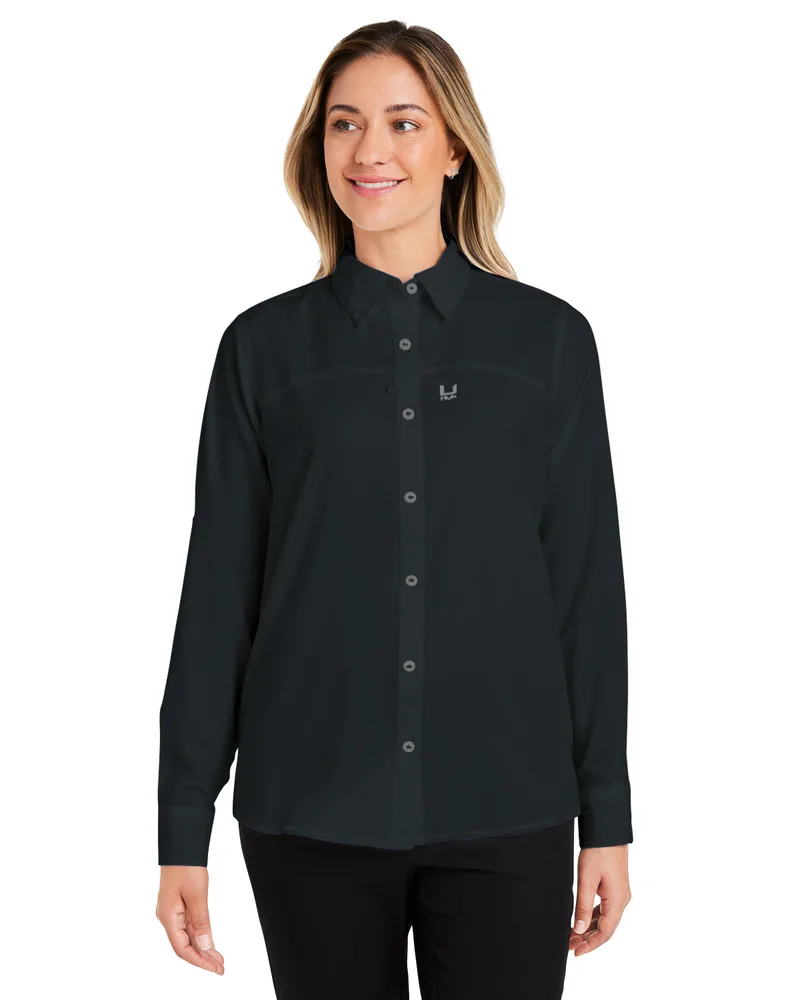 HUK® Women's Tide Point Long Sleeve Shirt