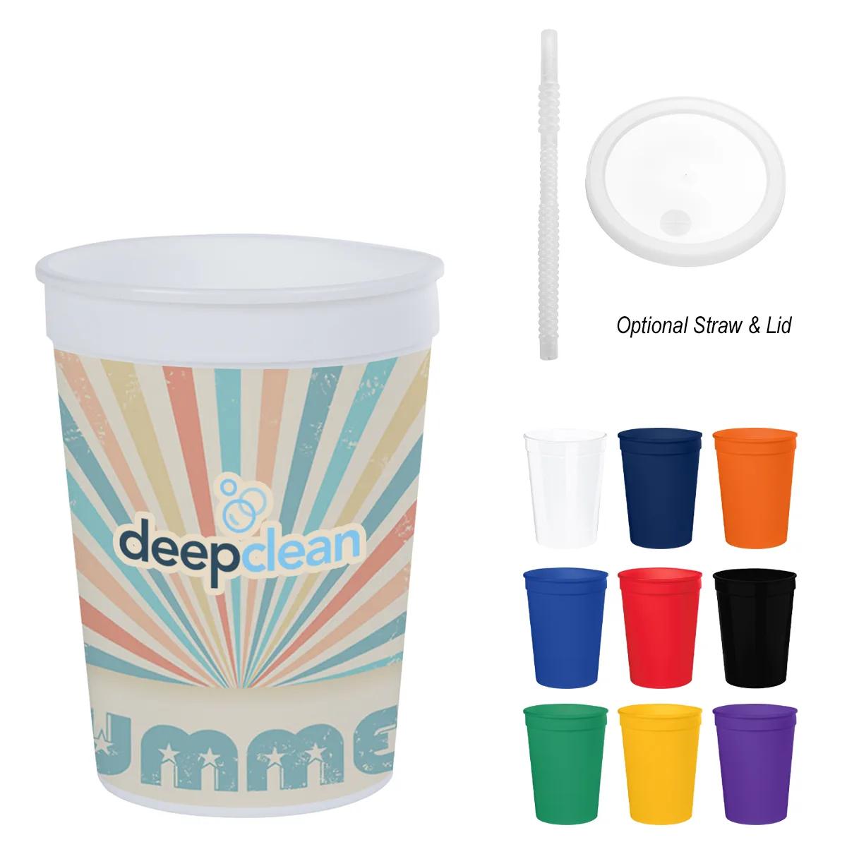 12 Oz. Full Color Big Game Stadium Cup