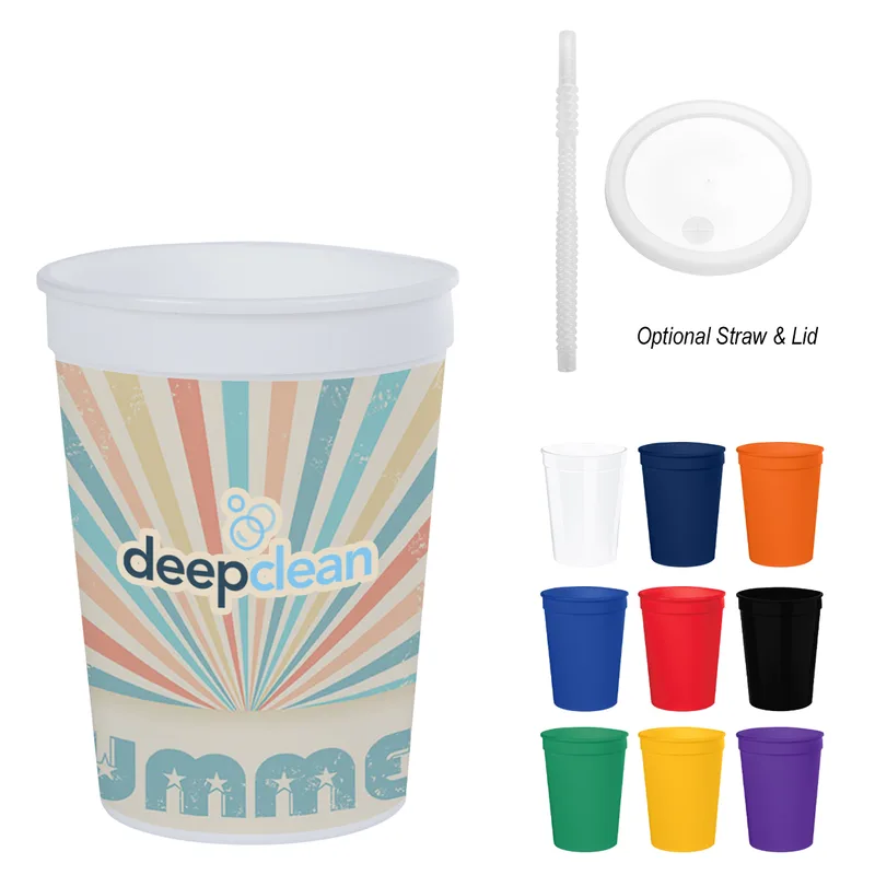 12 Oz. Full Color Big Game Stadium Cup view 2