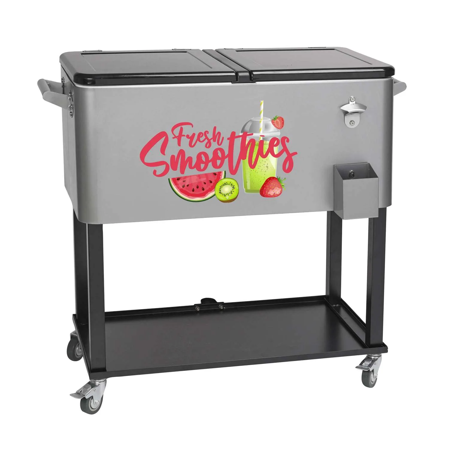 Rolling Cooler Vending Cart, Front Imprint