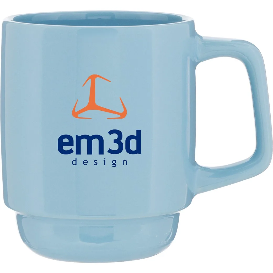 16 oz Olly Ceramic Mug (Carolina Blue)