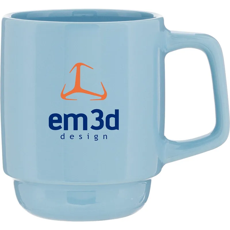 16 oz Olly Ceramic Mug (Carolina Blue)