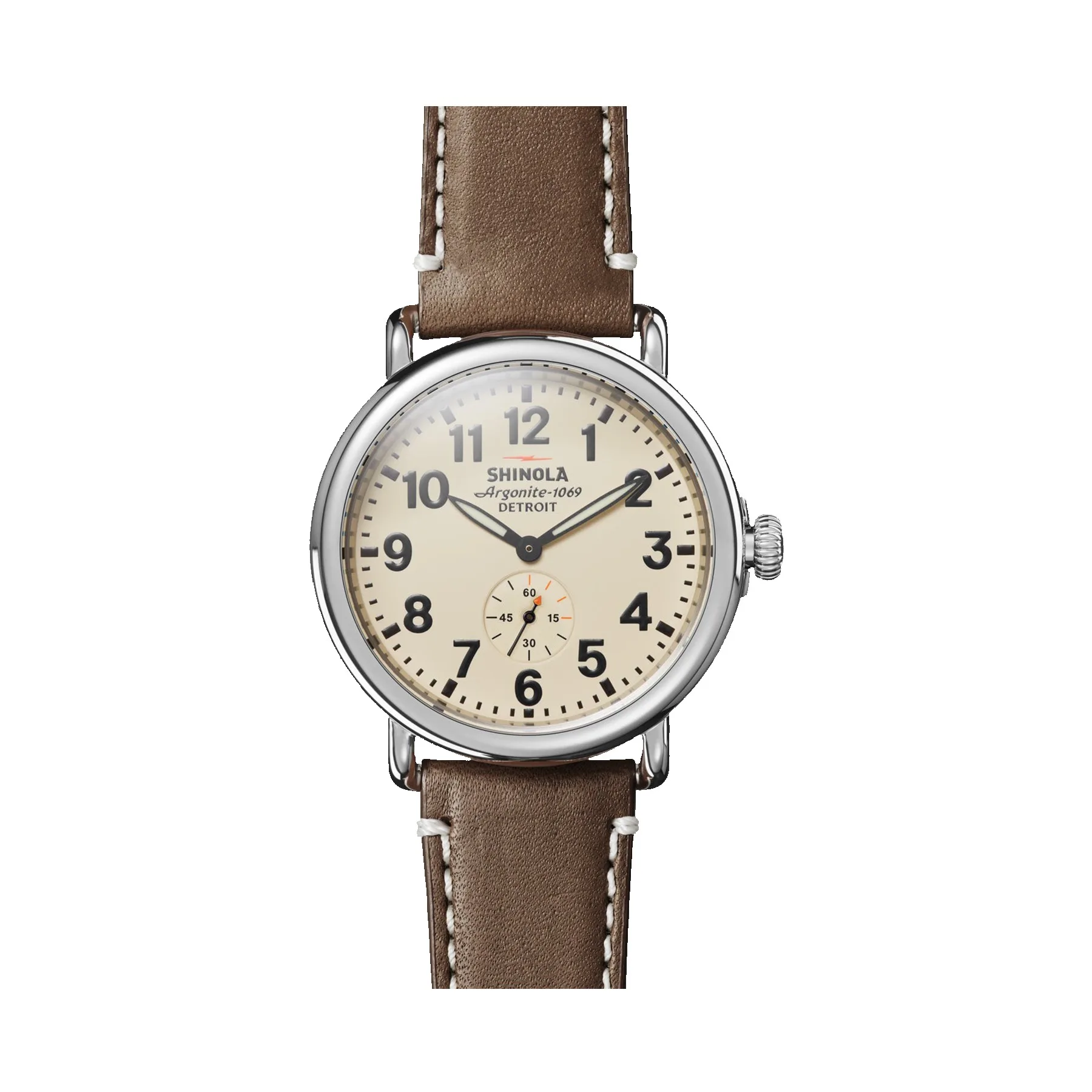 Shinola The Runwell Leather Strap Watch