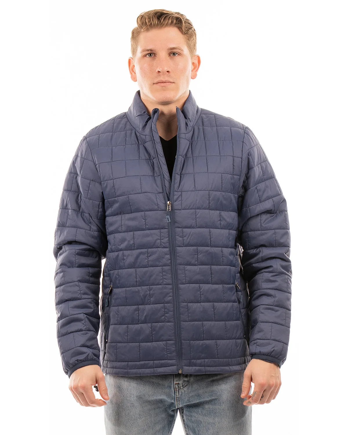 Burnside Adult Box Quilted Puffer Jacket view 3