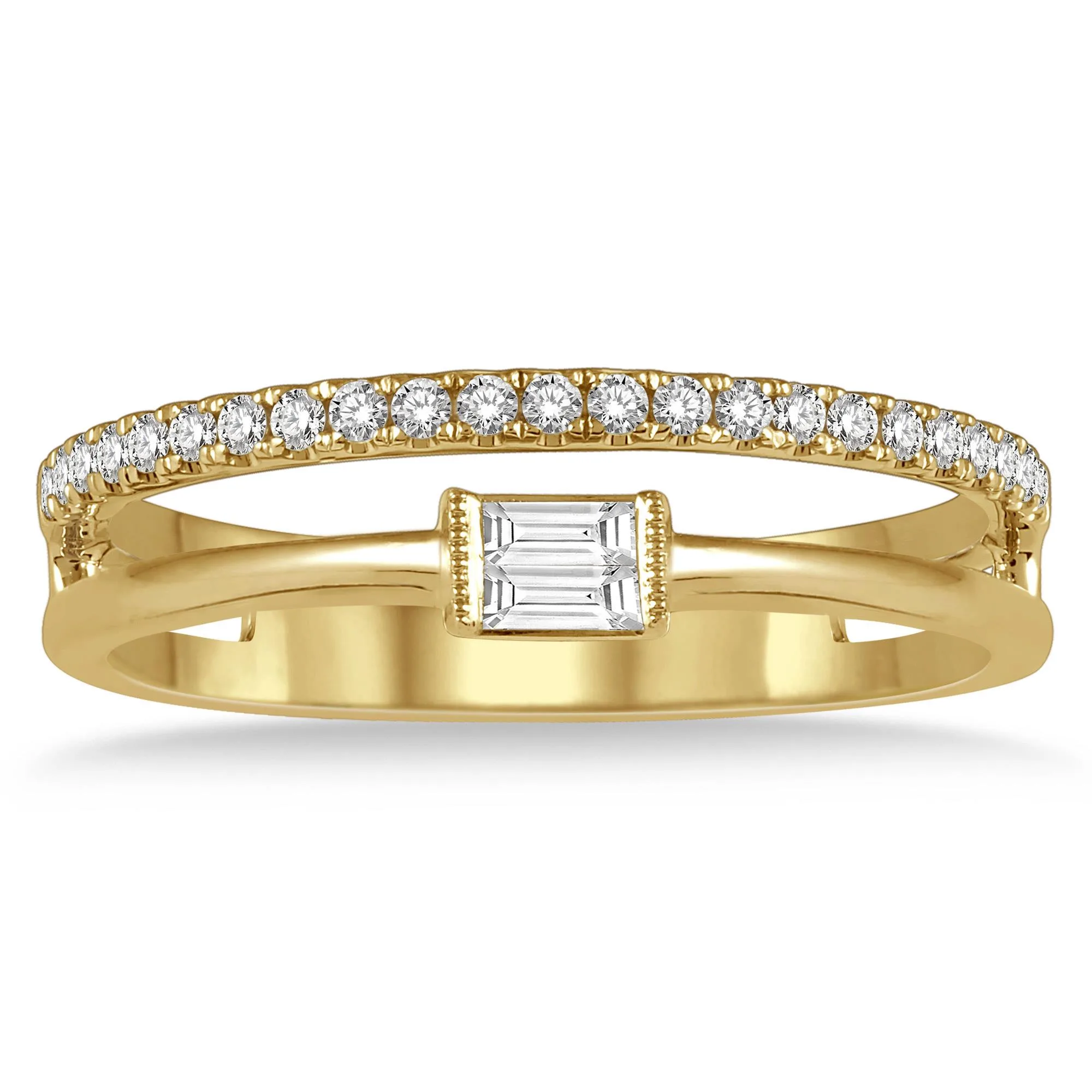 Jilco Inc Gold Diamond Ring - Size 8