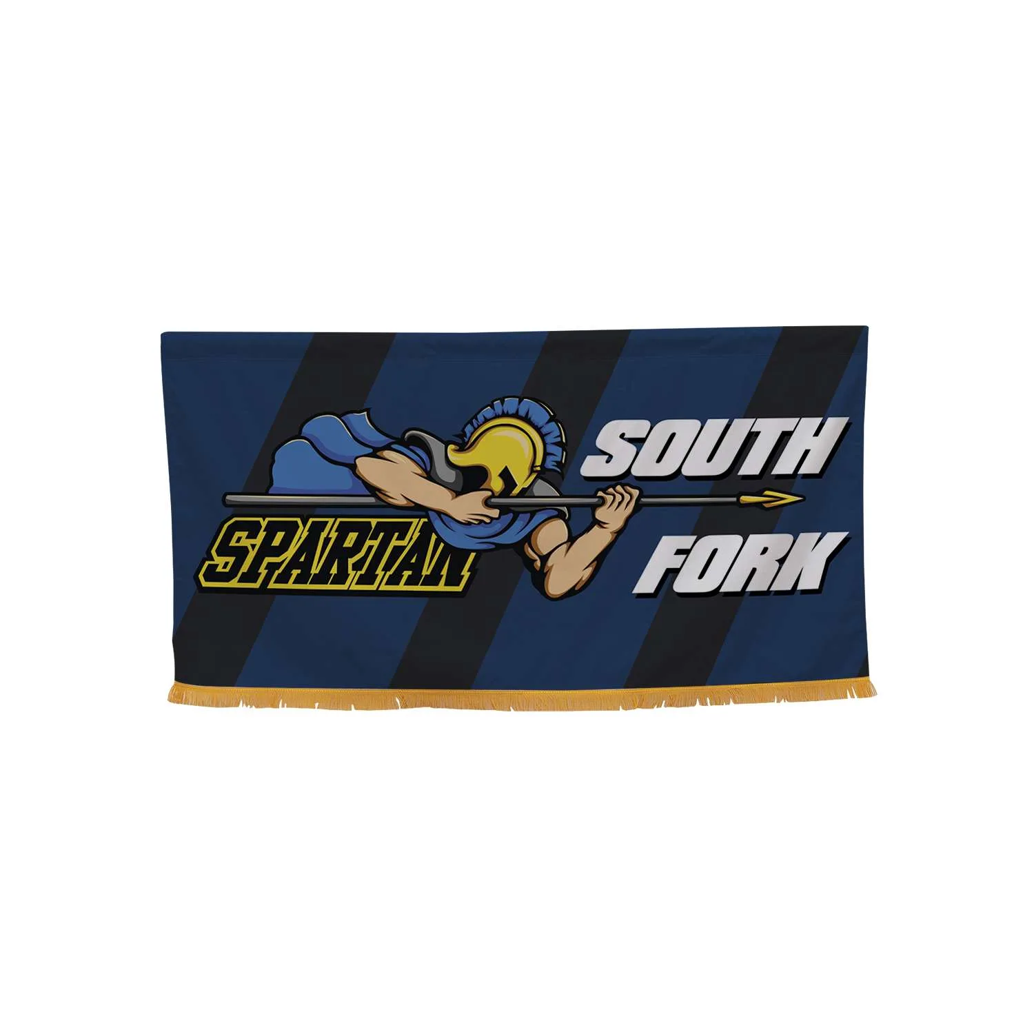 3' x 6' Parade Banner Straight Bottom w/Gold Fringe