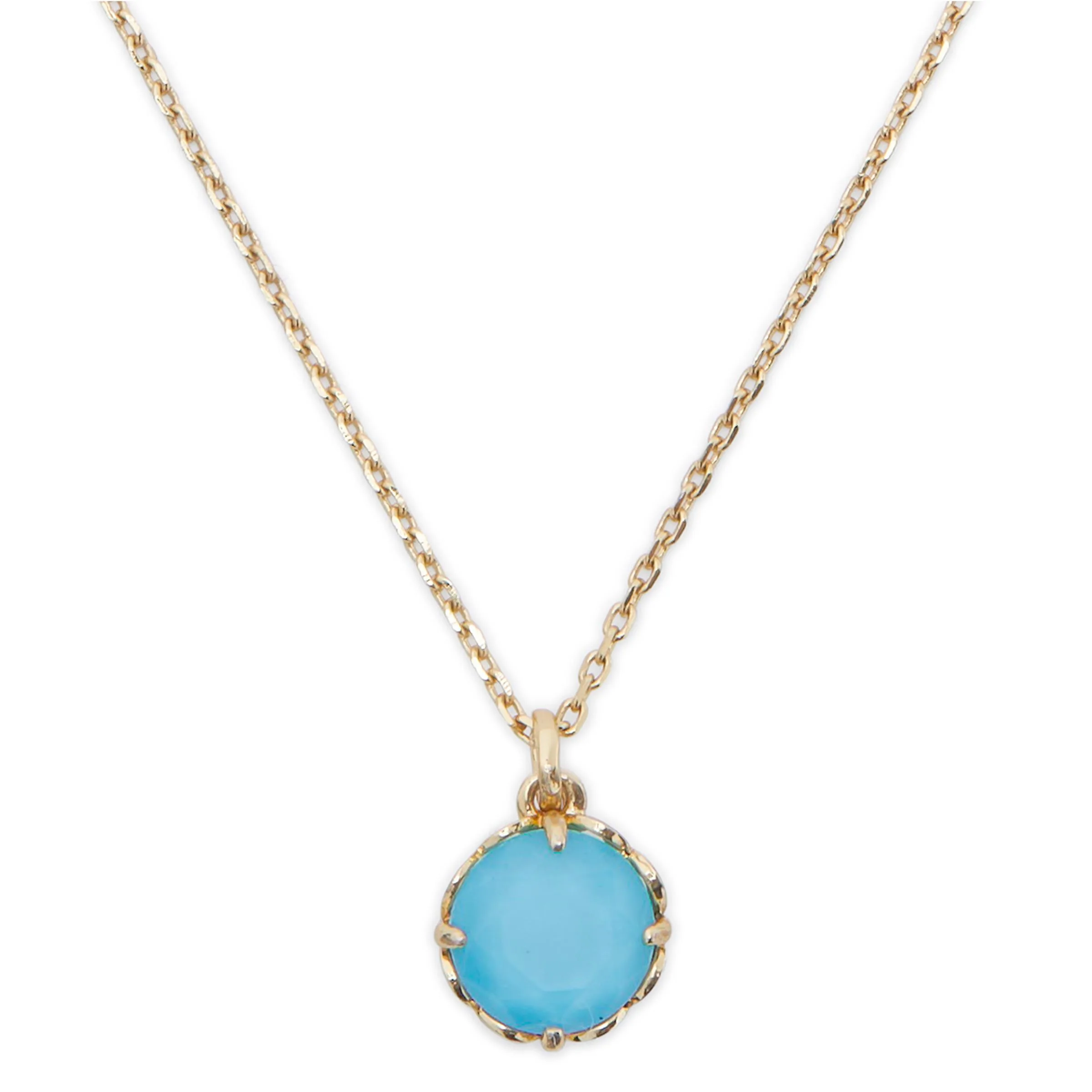 kate spade new york That Sparkle Round Mini Pendant - Turquoise