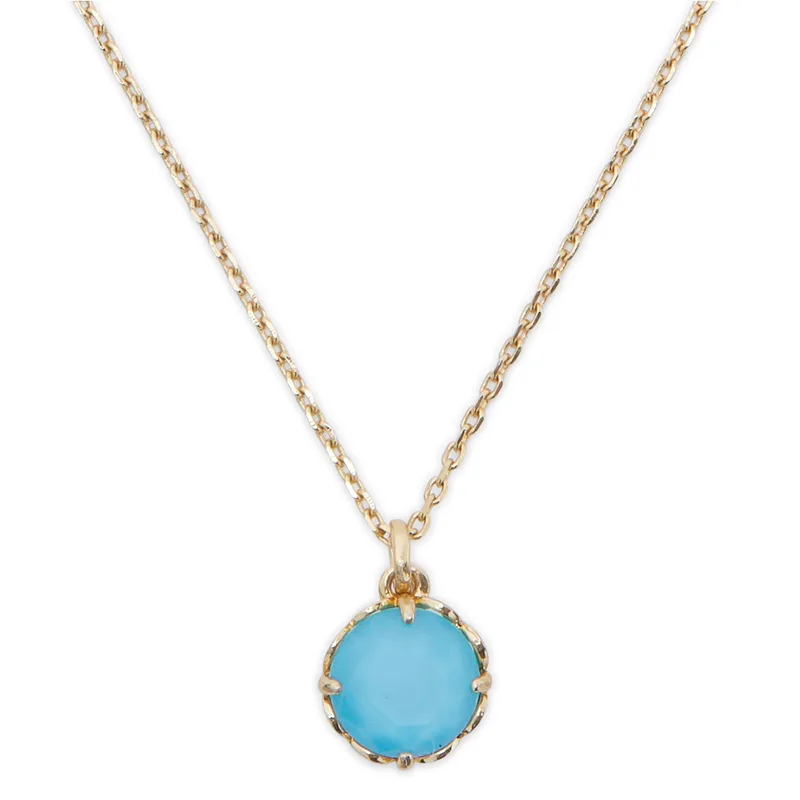 kate spade new york That Sparkle Round Mini Pendant - Turquoise