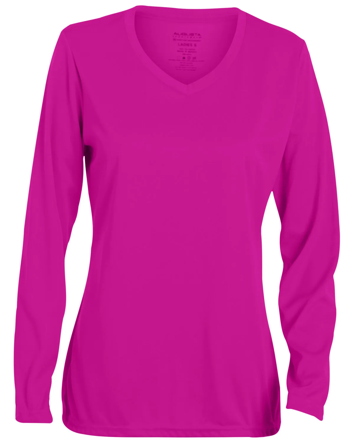 Augusta Ladies' Wicking Long-Sleeve T-Shirt view 5
