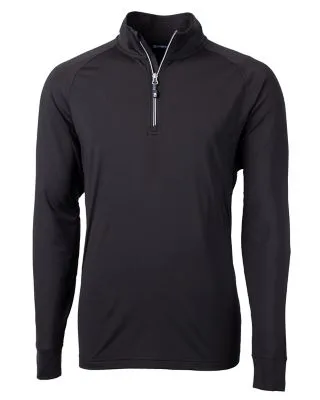 Cutter & Buck Adapt Eco Knit Stretch Recycled Mens Quarter Zip Pullover view 2