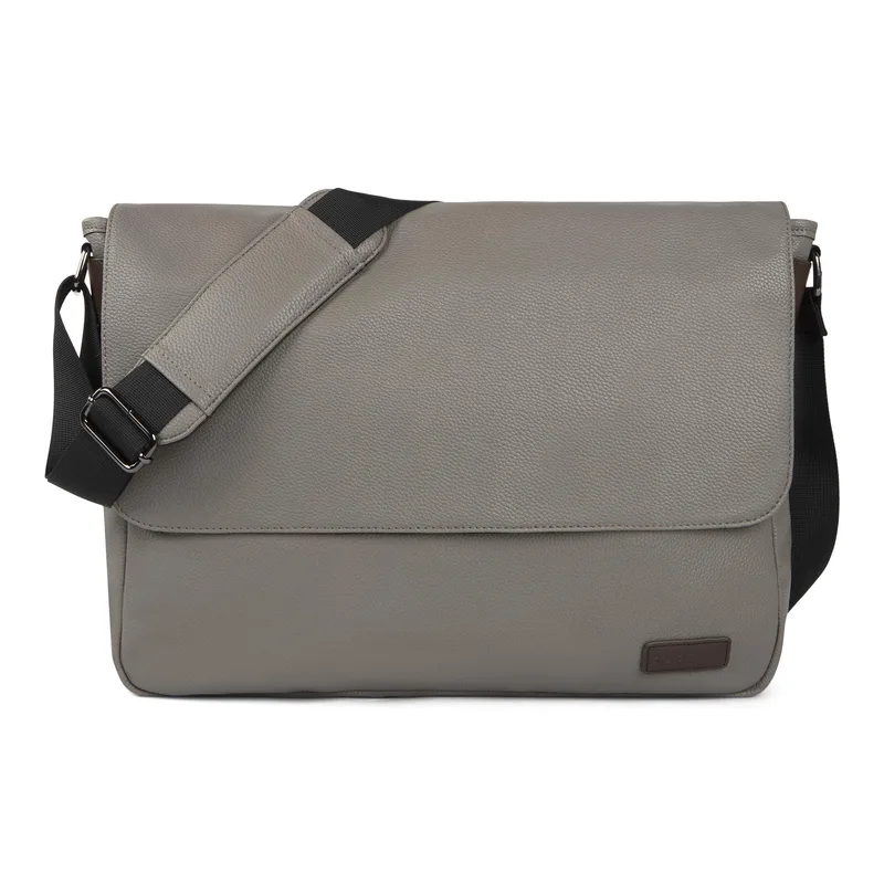 Bugatti Contrast Collection-Messenger Bag - Gray